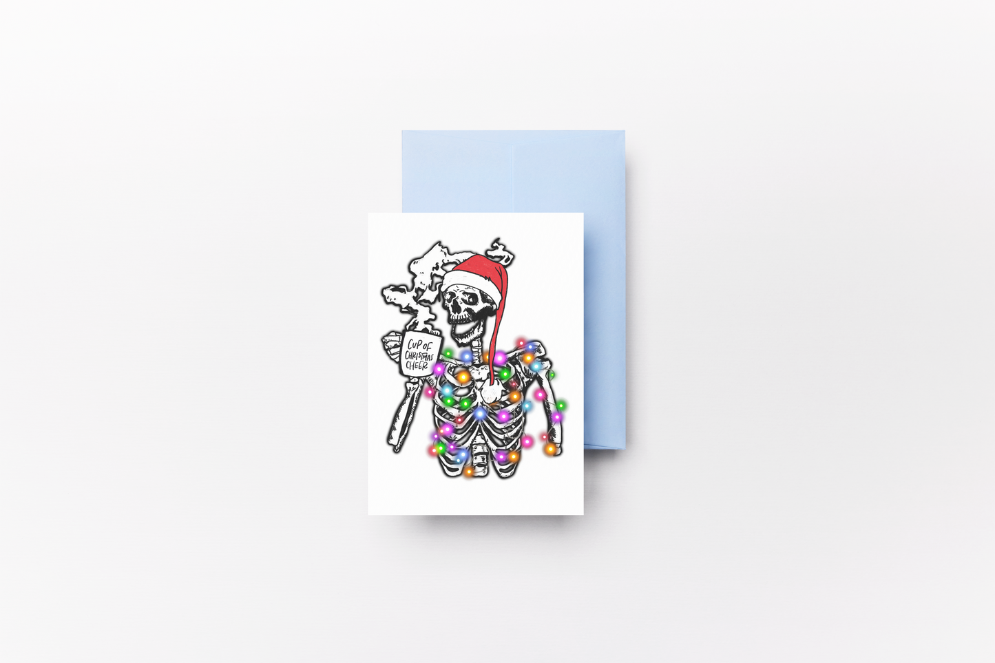 Skeleton Santa Christmas Card Pack