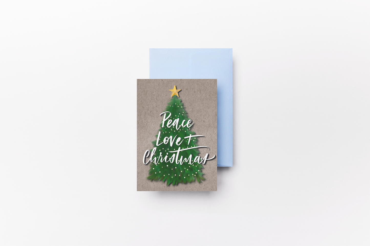 Peace Love + Christmas, Christmas Card Pack