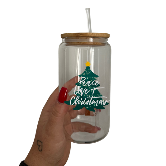 Christmas Glass Can