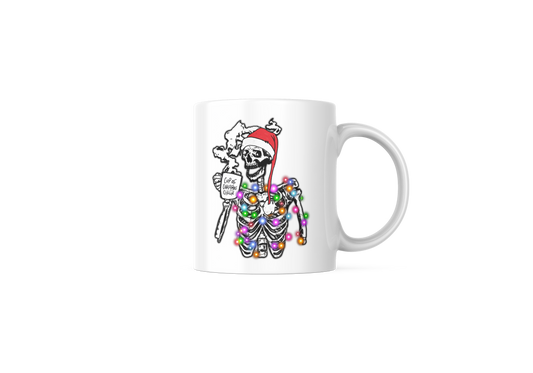 Skeleton Santa Mug